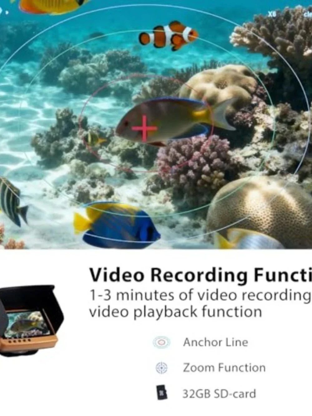 IP68 Waterproof Underwater Fishing Camera with Monitor | All-in-One Portable Fis